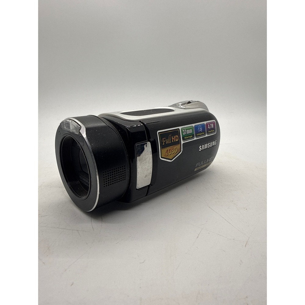 Samsung HMX-H100N Full HD 1080 Camcorder Black Silver 10x Optical Zoom Digital